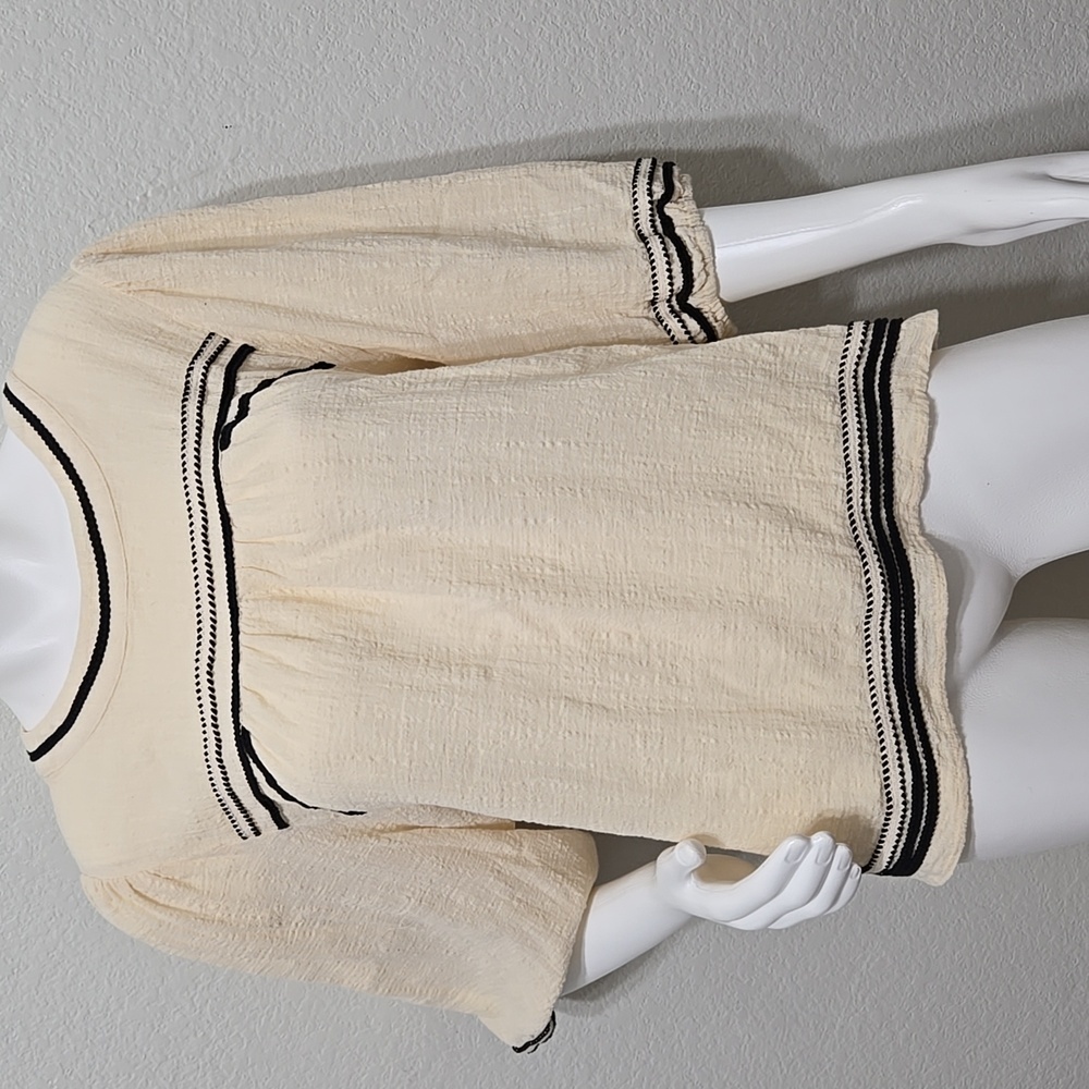 Bohme Valentino Cream Top Size M - Picture 2 of 11